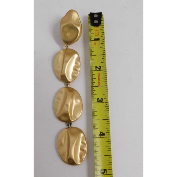 Cult Gaia Gold Dangle Pierced Earrings - Picture 3 of 3